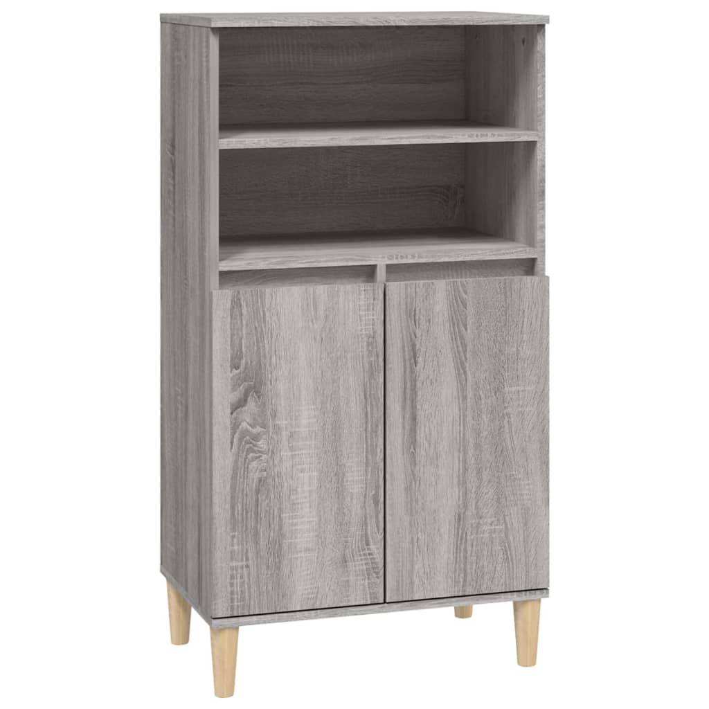Highboard Grau Sonoma 60x36x110 cm Holzwerkstoff